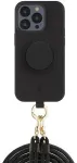 Just Elegance JE 3in1 PopGrip kietas dėklas, skirtas iPhone 15 Pro 6.1", juodas, 30485