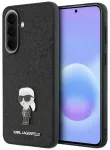 Karl Lagerfeld Fixed Glitter Metal Ikonik telefono dėklas Samsung Galaxy A57 (A576) juodas