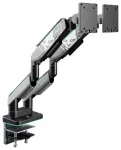 Diablo RGB X-Arm Dual 35" Dual Monitor Mount grey and black