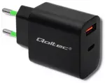 Qoltec Charger kelioninis įkroviklis | 18W | USB-C