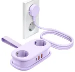 Orico AP3 20W GaN 5in1 Power Strip 2x AC + 2x USB-A + 1x USB-C - Purple