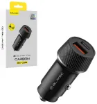 Blavec Car charger BS-03B Carbon - USB + Typ C -  QC 3.0 18W PD 30W (CCBS03BC-UCB) czarna