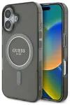 Guess IML Glitter Circle MagSafe Case Aizsargapvalks Priek&scaron; Apple iPhone 16
