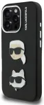 Karl Lagerfeld Grained PU K&CH Heads Case Aizsargapvalks priek&scaron; Apple iPhone 16 Pro Max