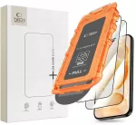 Tech-Protect Quick Set+ grūdintas apsauginis stiklas telefonui iPhone 17 Pro Max | iPhone 18 Pro Max su montavimo rėmeliu (2 vnt.)