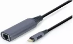 Gembird A-USB3C-LAN-01 USB Type-C uz RJ-45 Ethernet adapteris / pelēks