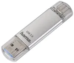 Hama C-Laeta USB flash drive 64 GB USB Type-A / USB Type-C 3.2 Gen 1 (3.1 Gen 1) Silver