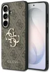 Guess 4G Big Metal Logo telefono dėklas Samsung Galaxy S26 (S942) rudas