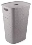 Skalbinių dėžė Softex 56L 42x31,6x60cm pilkai ruda