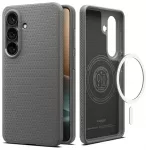 Spigen Liquid Air Mag telefono dėklas su MagSafe palaikymu Samsung Galaxy S26+ (S947) pilkas