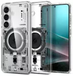 Spigen Ultra Hybrid Mag telefono dėklas su MagSafe palaikymu Samsung Galaxy S26 (S942) skaidrus