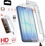 Tel Protect Dust-Free Easy Fit Full Glue 6D Grūdintas stiklas Samsung Galaxy A16/A17 4G/5G melns - 2 gab.