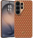 Benks Magnetic Armor Air Armor Grid Kevlar telefono dėklas su MagSafe palaikymu Samsung Galaxy S26 Ultra (S948) oranžinis