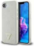 Case Guess Grained Hot Stamp Peony Triangle Logo MagSafe Aizsargapvalks priek&scaron; iPhone 16e / bē&scaron;s