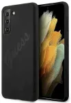 Guess GUHCS21MLSVSBK Script Vintage Aizsargapvalks priek&scaron; Samsung Galaxy S21+ G996 / melns