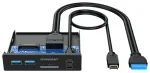 GRAUGEAR USB-HUB+Kartenleser Multi Front Panel, Type-C USB retail