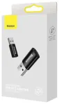 Baseus Adapteris Ingenuity Series Mini OTG USB-A 3.1 Male į Type-C Female Black (ZJJQ000101)