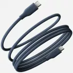 Energea Helix 60 duomenų perdavimo ir įkrovimo laidas | USB-C į USB-C | 60W | 1.5m | mėlynas