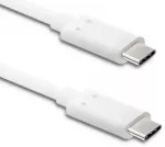 Qoltec duomenų perdavimo ir įkrovimo laidas | USB-C į USB-C | 1m | baltas