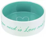 Dubuo gyvūnams, keramika : Trixie Pets Home bowl, ceramic, 1.4 l|&oslash; 20 cm, cream|petrol