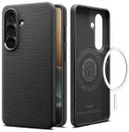 Spigen Liquid Air Mag telefono dėklas su MagSafe palaikymu Samsung Galaxy S26+ (S947) juodas