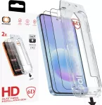 Tel Protect Dust-Free Easy Fit Full Glue 6D Grūdintas stiklas Samsung Galaxy A36/A37 5G juodas - 2 vnt.