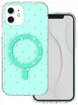 Bubble Dots Mag telefono dėklas su MagSafe palaikymu iPhone 12 | iPhone 12 Pro žalias