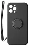 Mocco Pastel Ring Silicone Back Case Aizmugurējais Silikona Apvalks Priek&scaron; Xiaomi Redmi Note 9T Melns
