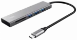 Trust Fast USB-C Hub & Card Reader Dokstacija