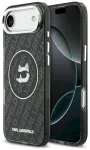 Karl Lagerfeld IML Choupette Head Logo MagSafe Case Aizsargapvalks priek&scaron; iPhone Air / melns