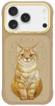 NIMMY case LUCKY FASHION CAT compatible with MagSafe for IPHONE 18 Pro/17 Pro brown