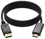 RoGer DisplayPort uz HDMI kabelis / 4K x 2K / 1.8M / Melns