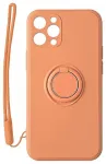 Mocco Pastel Ring Silicone Back Case Aizmugurējais Silikona Apvalks Priek&scaron; Xiaomi Redmi Note 9T Oranžs