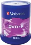 Verbatim Matricas DVD+R AZO  4.7GB 16x 100 Pack, Spindle