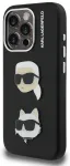 Karl Lagerfeld Grained PU K&CH Heads Case Aizsargapvalks priek&scaron; Apple iPhone 15 Pro Max