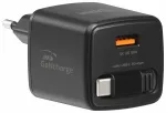 Swissten SlideCHARGE Tīkla Lādētājs GaN 45W USB-A 18W Ar ievelkamu USB-C vadu 0.75m melns