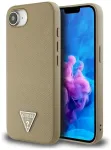 Case Guess Grained Triangle MagSafe Aizsargapvalks priek&scaron; iPhone 16e / 17e / brūns