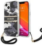 Guess GUHCP13SKCABBK Camo Strap Collection Aizsargapvalks priek&scaron; iPhone 13 mini 5,4" / melns