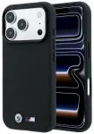 BMW M Quadrille Kevlar Metal Logo MagSafe Case Aizsargapvalks priek&scaron; iPhone 18 Pro Max / 17 Pro Max / melns