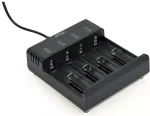 Gembird BC-USB-02 USB akumulatoru lādētājs 4-slot Ni-MH + Li-ion ātrais lādētājs