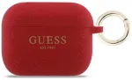 Guess Silicone Glitter Ring Case Aizsargapvalks priek&scaron; AirPods Pro 3 / fuksīna