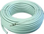 Schwaiger koaksiālais antenas kabelis 135dB 4-kār&scaron;u 8,2mm 25m White