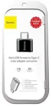 Baseus USB adapteris Female į Type-C Male Black (CATOTG-01)