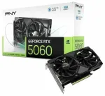 Vaizdo plok&scaron;tė PNY GeForce RTX 5060 su dviem ventiliatoriais 8GB GDDR7 DLSS4 (VCG50608DFXPB1)