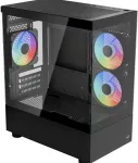 AeroCool Geh Viewport Mini-G-BK-v4 Micro/MiniITX korpuss ARGB black