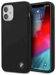 BMW BMHCP12SSILBK Silicone Signature Hardcase Aizsargapvalks priek&scaron; iPhone 12 mini 5.4" / melns