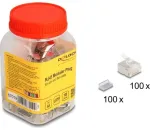DELOCK RJ45 modulinis ki&scaron;tukas Cat.6A 100 vnt. rinkinys