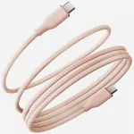 Energea Helix 60 duomenų perdavimo ir įkrovimo laidas | USB-C į USB-C | 60W | 1.5m | rožinis