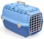 Transportavimo narvas &bdquo;Horizon 1&ldquo; su plastikinėmis durelėmis, 48x32x30cm, &scaron;viesiai mėlynas/mėlynas