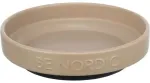 Bowl for animals, ceramic : Trixie BE NORDIC bowl, flat, ceramic|rubber ring, 0.3 l|&oslash; 16 cm, taupe